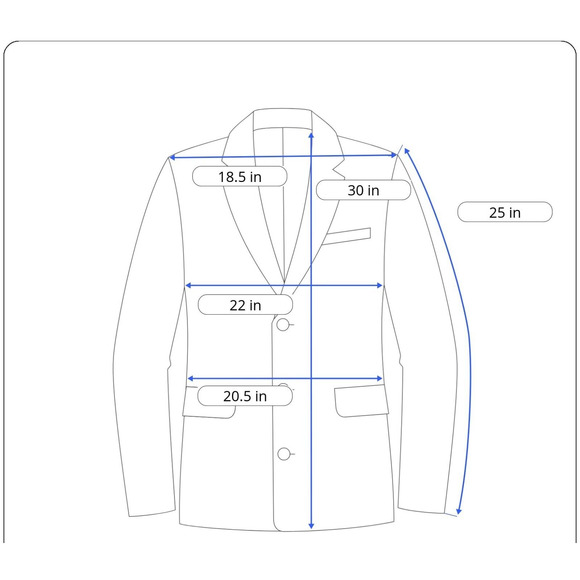 Saks Italy 42R Unstructured Blue Gray Freely Lanificio Comero Sport Coat Jacket - Picture 7 of 15